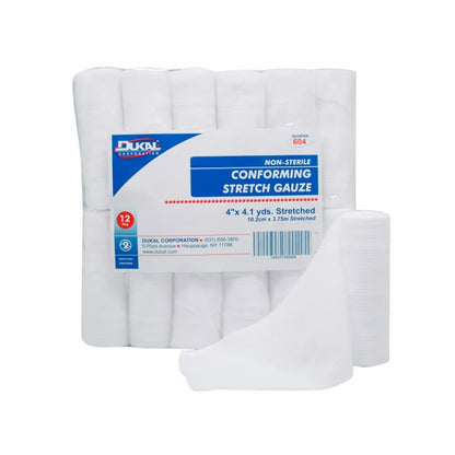 Non-Sterile Conforming Stretch Gauze 4" x 4.1 yds (604)