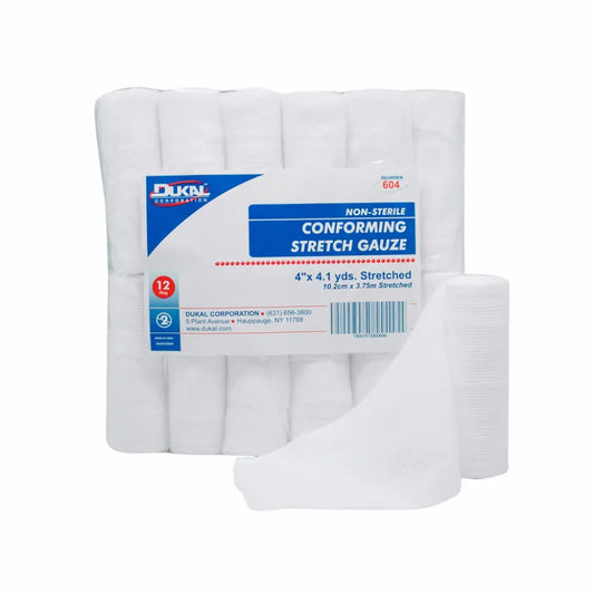 Non-Sterile Conforming Stretch Gauze 4" x 4.1 yds (604)