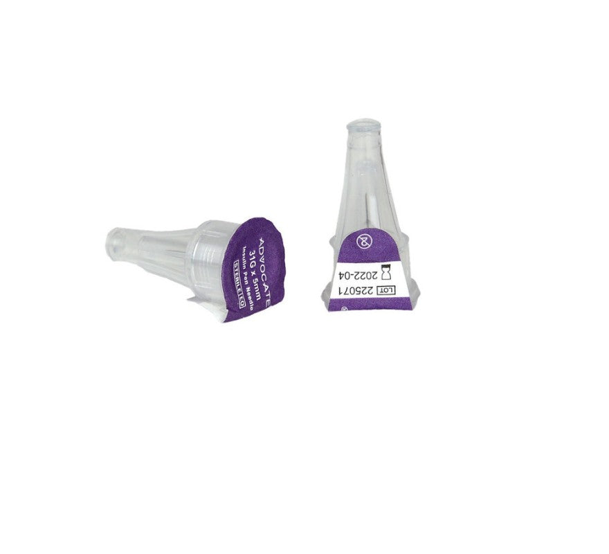 Advocate Pen Needles, 31G x 5mm 3/16”, 100/Box (616)
