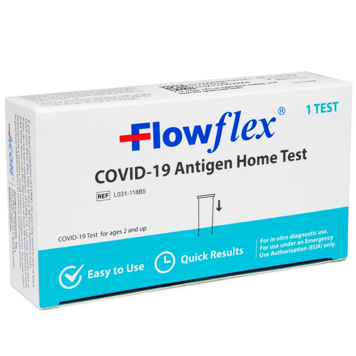 Flowflex, COVID -19 Antigen Home Rapid Test, Case of 300 (AC-L031-118B5)