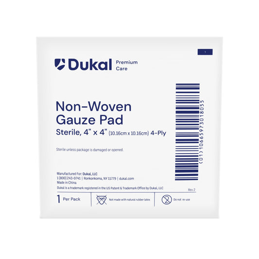 Non-Woven Pad, 4" x 4", 4-Ply, Sterile (7226327)
