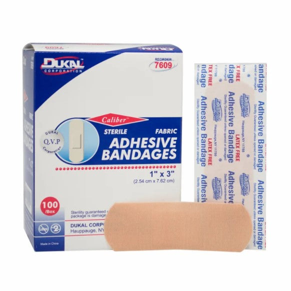 Fabric Adhesive Bandage, 1" x 3", Case (DUK 7609)