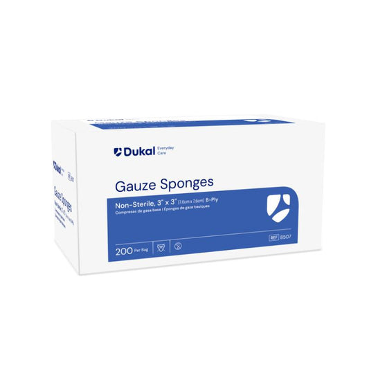 Everyday Care Non-Sterile Gauze Sponges, 8-Ply, 3" x 3" (8507)