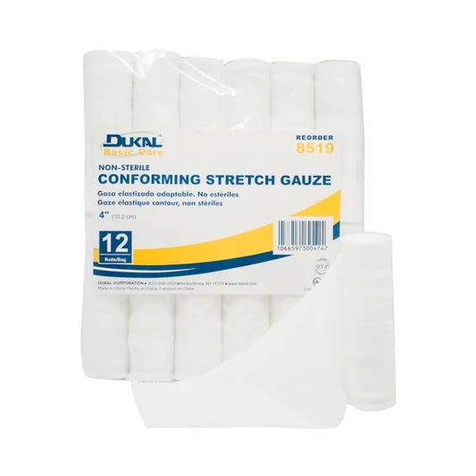 Non-Sterile Basic Care Conforming Stretch Gauze 4" (8519)