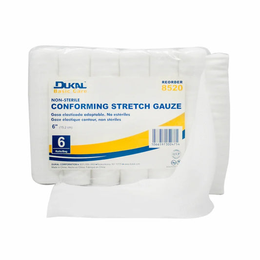 Non-Sterile Basic Care Conforming Stretch Gauze 6" (8520)