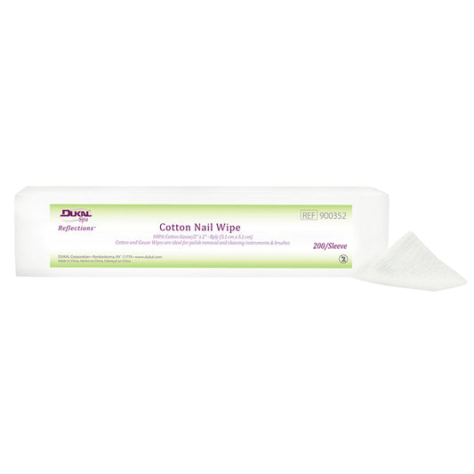 Cotton Nail Wipes, 2" x 2", 8-Ply (900352)