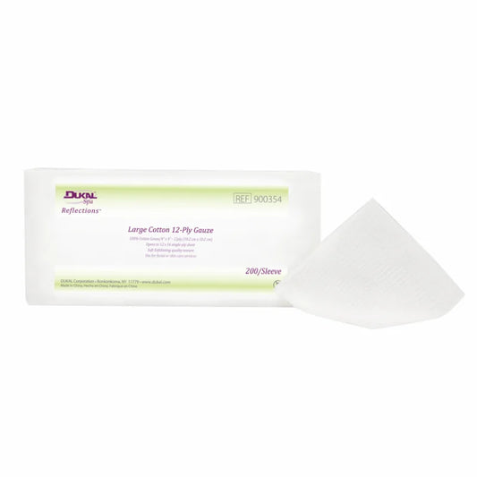 Dukal Non-Sterile Cotton Gauze Sponge 4 inch x 4 inch 2000 Case medical supply
