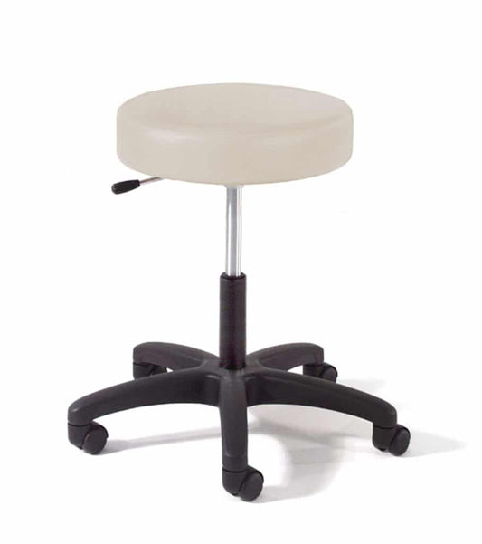 9501 Series, Physician Stool with Backrest, with Single Lever Release, Black Composite Base (9501B-xx)