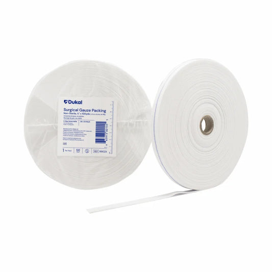 Non-Sterile Gauze Packing Roll 1/2" x 100 yd, 4-Ply (9902X)