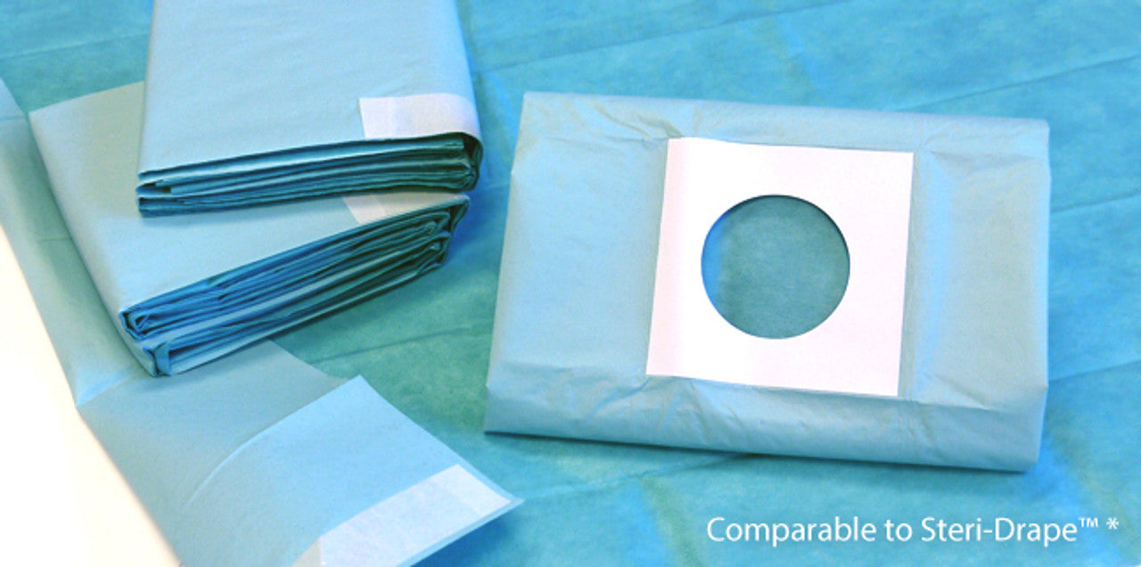 Universal Sterile Surgical Drapes, Half Drape with Tape, 44" x 60", Absorbent, Impervious PE/PP (A400-HFD)