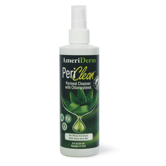 AmeriDerm, PeriClean - Unscented Perineal Cleanser, 8 oz, Case