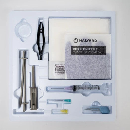 4.5mm Resin Trocar, Tray Kit, with Antiseptic, Large Gloves (B1360)