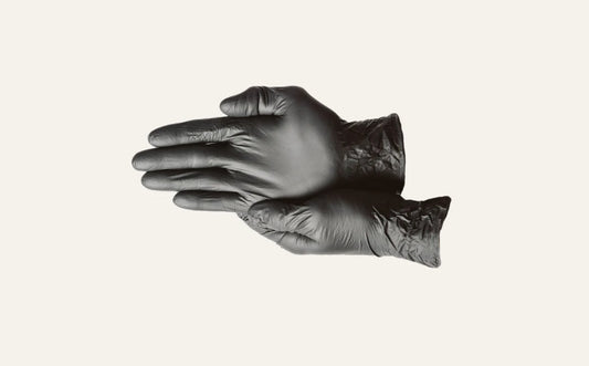 Essential 3.5 Mil Black Nitrile Exam Gloves, Large (1403)