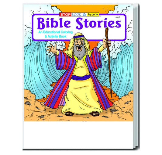 Bible Stories Coloring Books, Ages 3-9, 16 Pages, 125/Case (2345938)