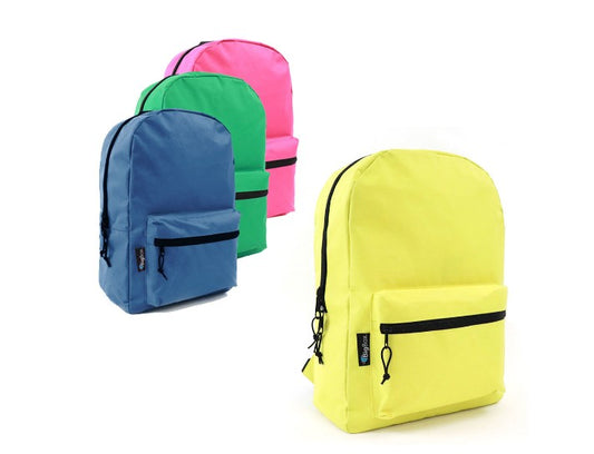 BigBox Basic Backpacks, Assorted, 17", Case of 24 (2363922)