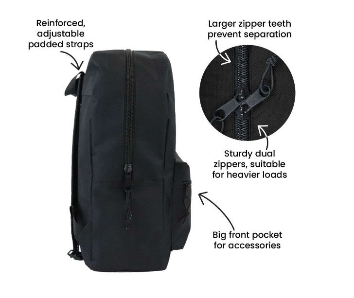 BigBox Basic Backpacks, Black, 15", Case of 24, $8.50/Each (2374671)