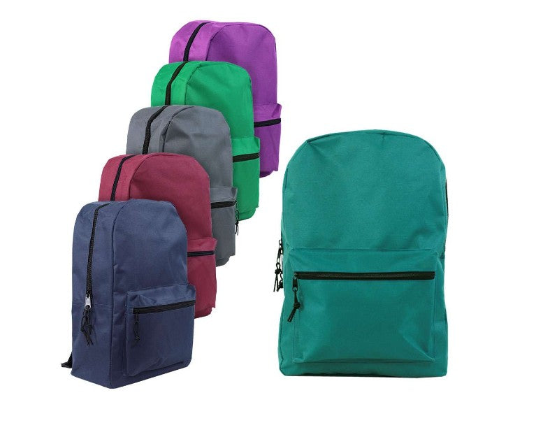 BigBox Basic Backpacks, Assorted, 15", Case of 24, $8.50/Each (2374672)