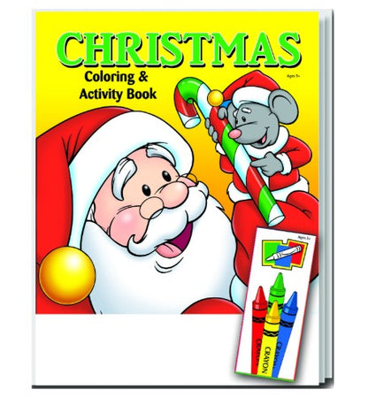 Christmas Coloring Books with Crayons - Fun Pack, Case of 72 (2345917)