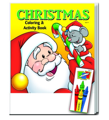 Christmas Coloring Books with Crayons - Fun Pack, Case of 72 (2345917)