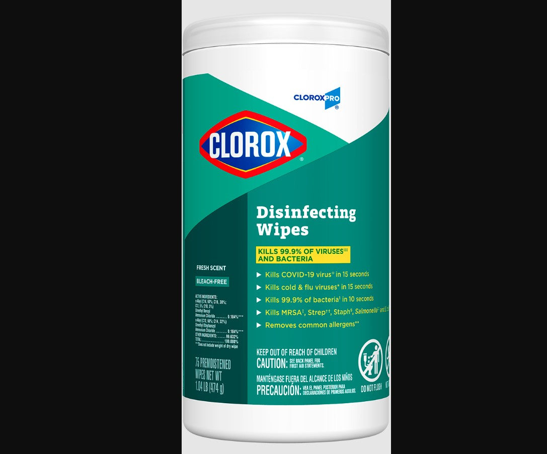 CloroxPro, Clorox Disinfecting Wipes, Fresh Scent, Case (HCH 15949)