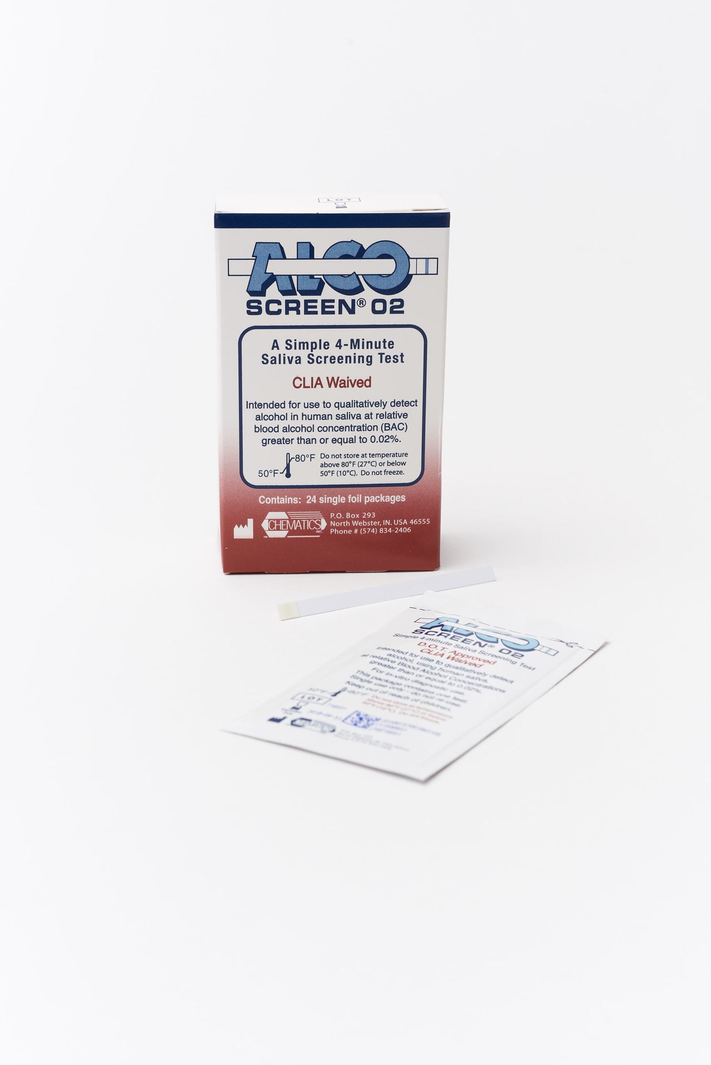 ALCO-SCREEN Saliva Test (DOT Approved) (DS85C124DT)