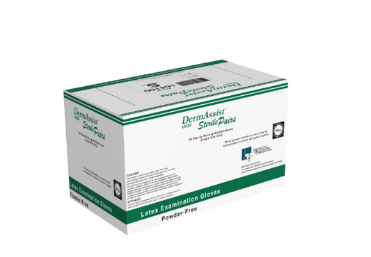 Innovative DermAssist, 104 Series, Sterile Latex Exam Gloves, Medium, Case (IHC 104200)