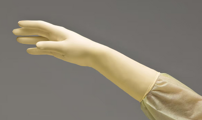 Surgical Latex Gloves, Powder Free (PF), Size 8, Extended Cuff, Sterile, Textured Finish, Case (IHC 133800)