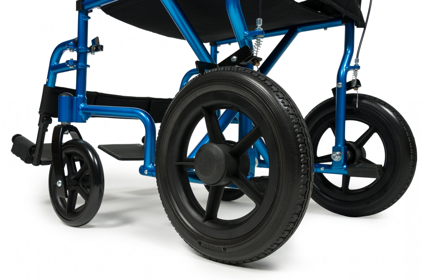 Deluxe Transport Chair, 12" Rear Wheel, Black (EJ870-1)