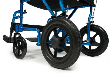 Deluxe Transport Chair, 12" Rear Wheel, Black (EJ870-1)