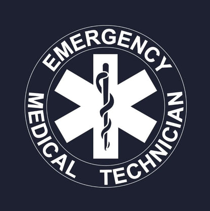 EMT T-Shirt, Navy, Printed Front & Back, 2X-Large