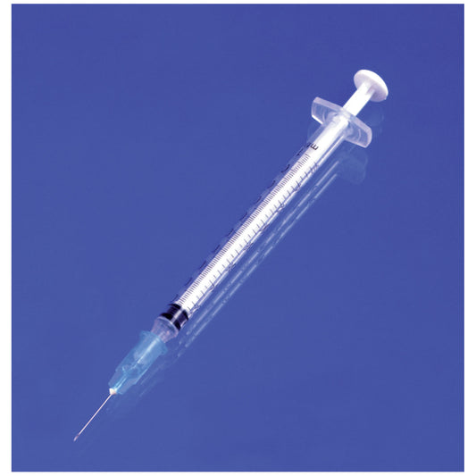 Tuberculin Syringe, 1cc 26G x 1/2", Low Dead Space Plunger, Luer Slip, Case (26043)