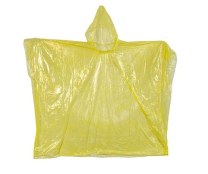 Yellow Emergency Poncho, 50" x 40", Case (2385813)