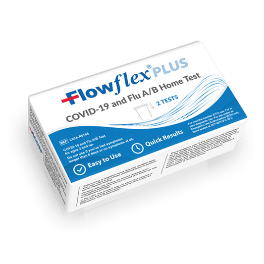 Flowflex PLUS COVID-19 and Flu A/B Home Test - 2 Tests/Box (IDL03AR0745)