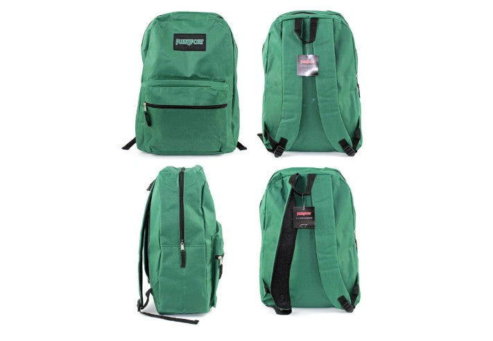 17" Black Backpacks, Case of 24 (1994343), Green