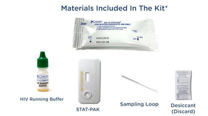 HIV 1/2 STAT-PAK Assay, 20 tests/kit (CDI 60-9505-1)