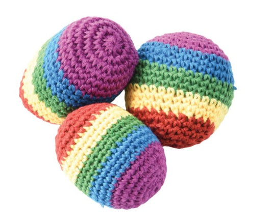 Knitted Kickballs, Rainbow, Case of 288 (1904978)