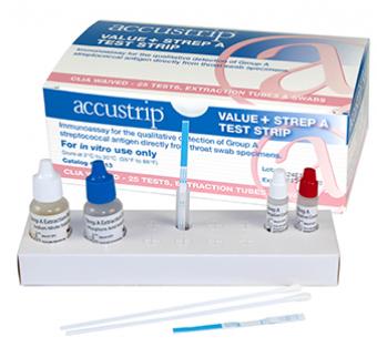 Value+ Strep A Test Strip, CLIA-waived (ID513)