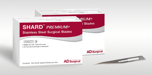 SHARD Premium Surgical S/S Blades, Size 10-0