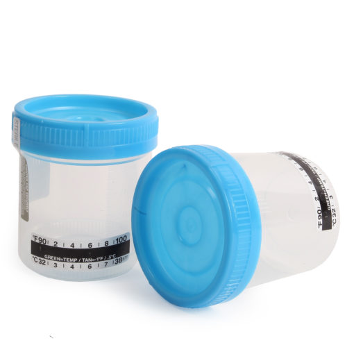 Urine Collection Cups (Sterile)-Single Collection Cup with Plastic Twist (KC82UCC)