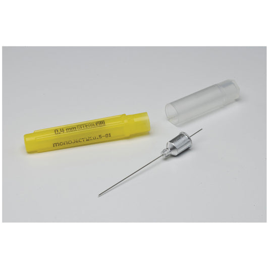 Metal Hub Dental Needle, 25G Short, 1" (26mm), Sterile, Box (8881401049)