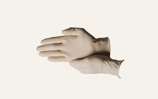 Core Latex Exam Gloves, White, Small (8001)