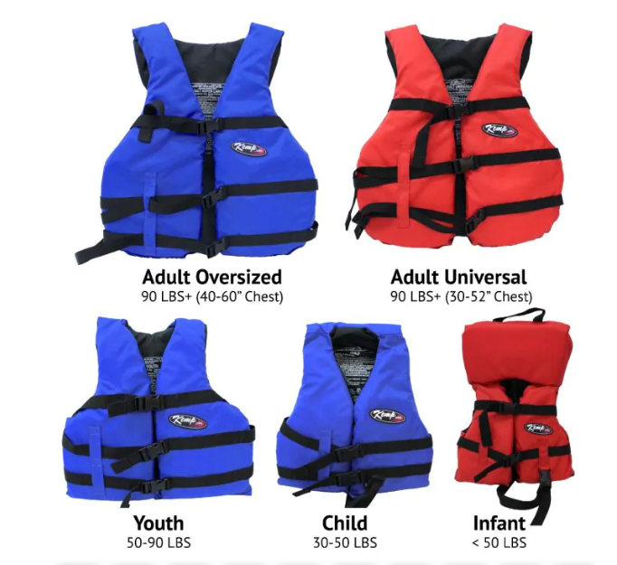 Youth Life Jacket, Blue & Black (20-002-YOUTH-BLU)