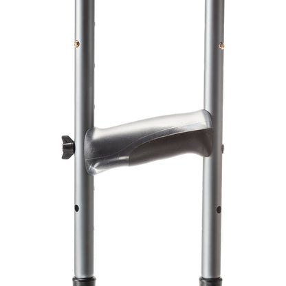 Air Crutch, Adjustable, with foam pads, gel handles, Onyx (MD10300BK)