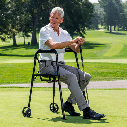 Air-Go Walker, with Seat, Onyx (MD30100BK)