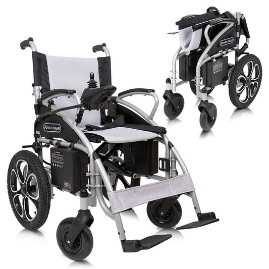 Compact Power Wheelchair, Foldable, Long Range Transport Aid (MOB1029S)