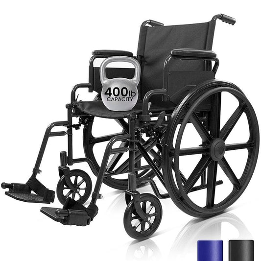 Heavy Duty Wheelchair, Black (MOB1078BLK)