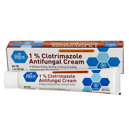 Clotrimazole 1% Antifungal Cream, 1oz Tubes, Indvidually Boxed (MPR-30244)