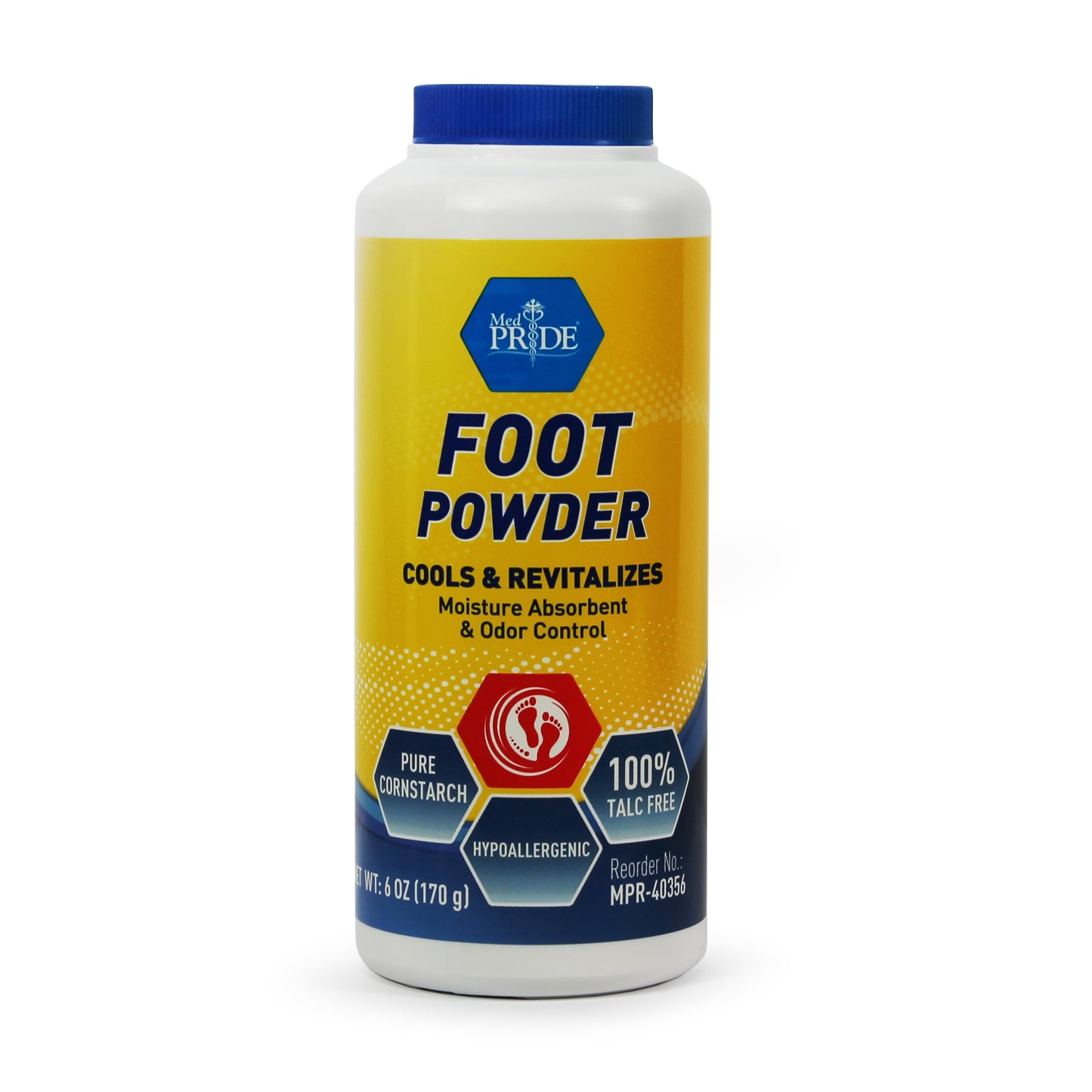 Foot Powder, with seal, 6 oz (MPR-40356)