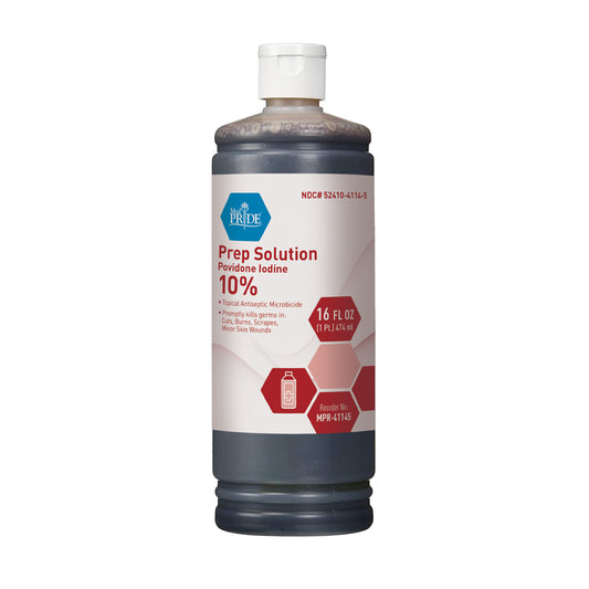 Povidone Iodine Prep Solution, 16oz (MPR-41145)