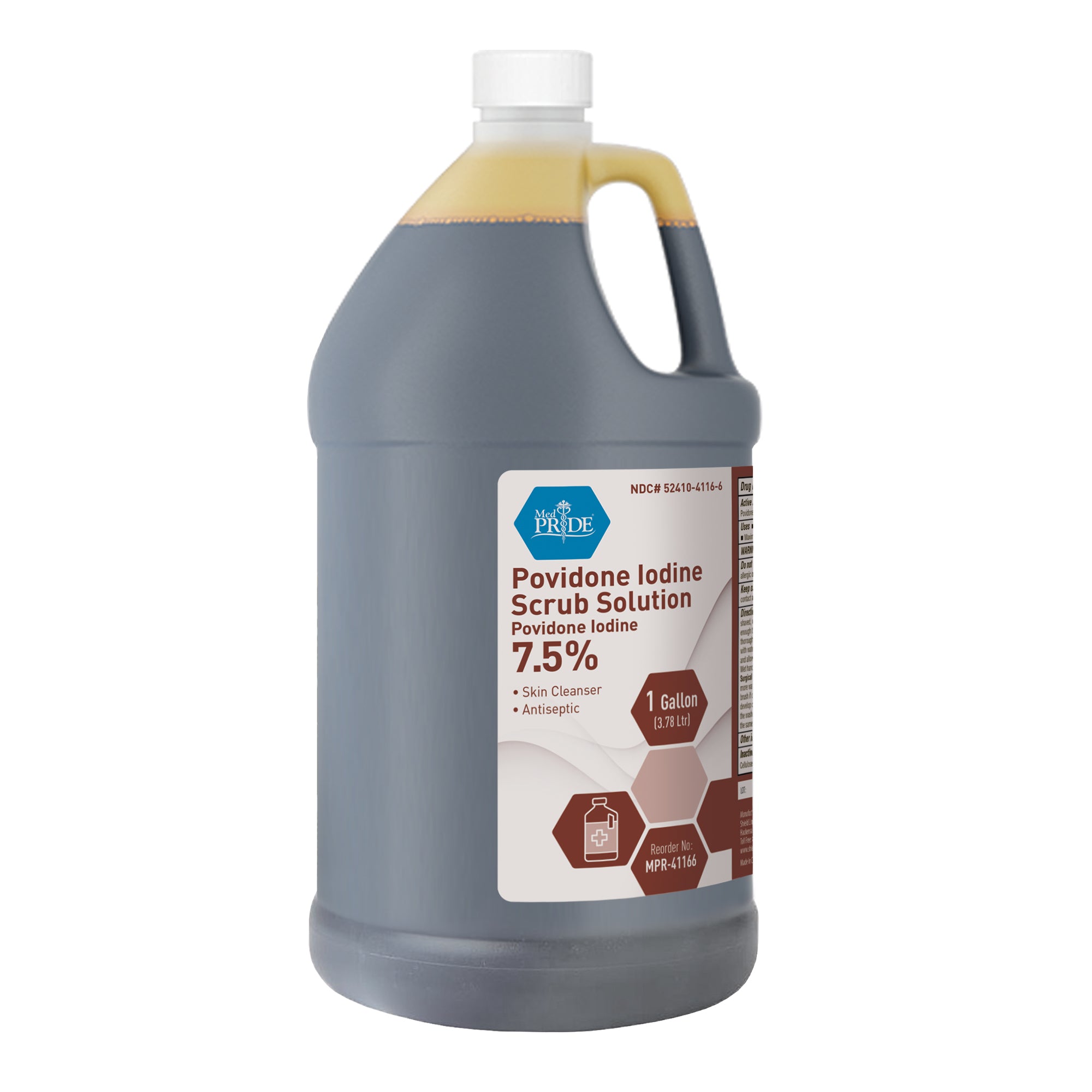 Povidone Iodine Scrub Solution, 1 Gal (MPR-41166) – MDSupplies